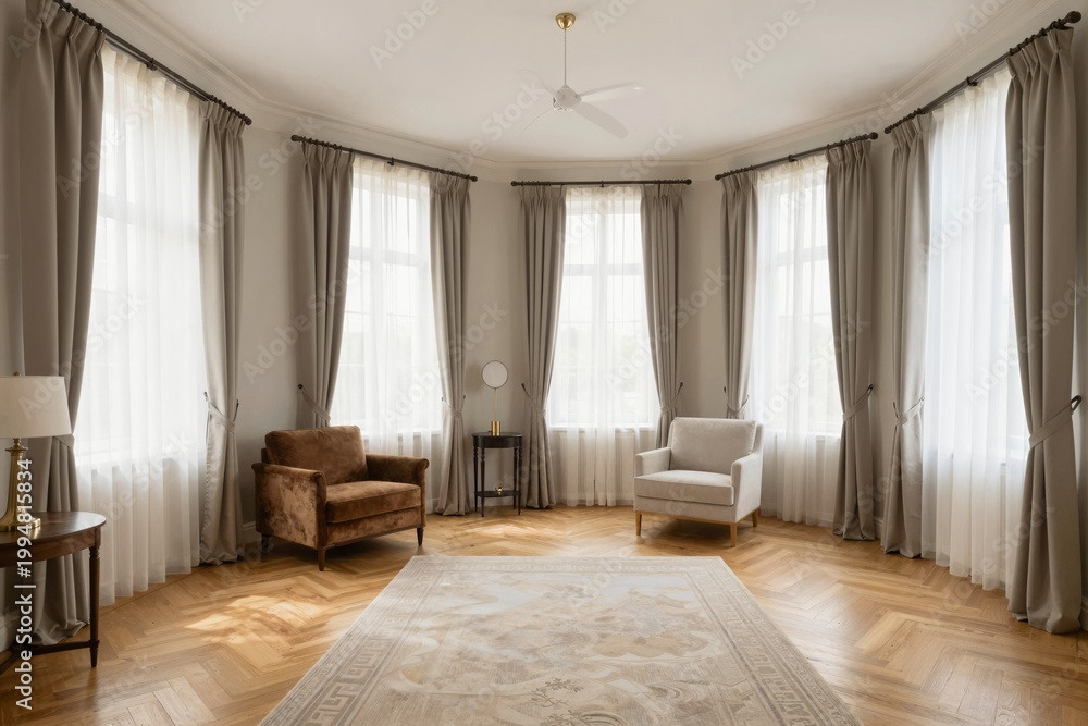 Fototapeta premium Elegant Living Room Interior - Relaxing Space