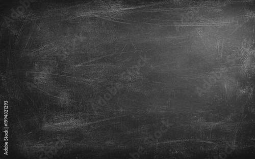 Grungy Monochrome Texture with Heavy Scratched Pattern. Vintage Slate Blackboard Background for School or Restaurant Menu