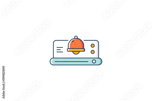 small dashboard notification line icon