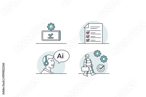 successful ai response icons prompt input