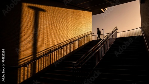 Naklejka Stairway shadow