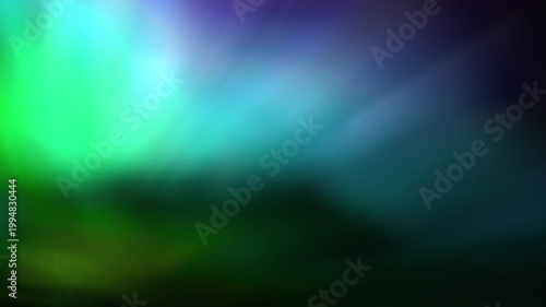 Northern Lights Animation on Black Background