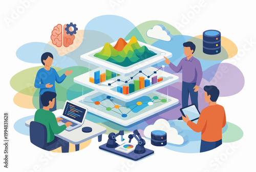 Information Economy Hub with Big Data Analytics and Collaborative Team