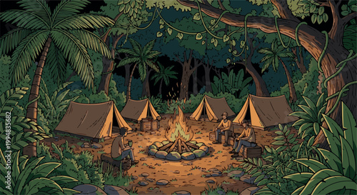 Adobe Illustrator Artwork  winter camp