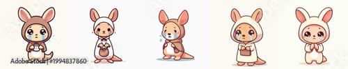 kangaroo beggar vector sad expression