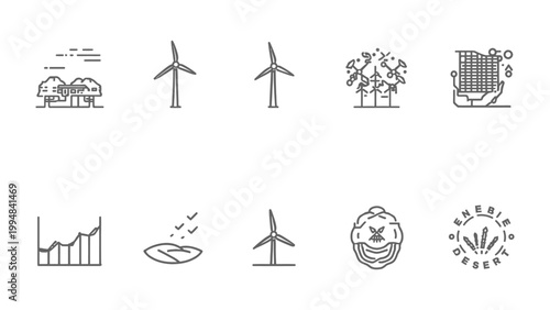 Sustainable Future: A curated set of eco-friendly illustrations that embodies the essence of sustainability, capturing the essence of ecological balance.