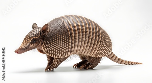 A unique Armadillo posing in its habitat 