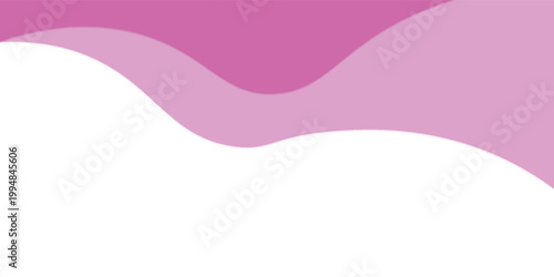 Vibrant Pink Fluid Wave Header with White Copy Space
