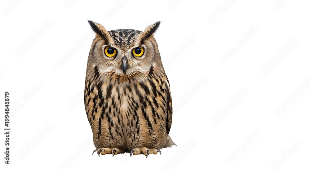 Obraz premium A captivating owl stares intensely