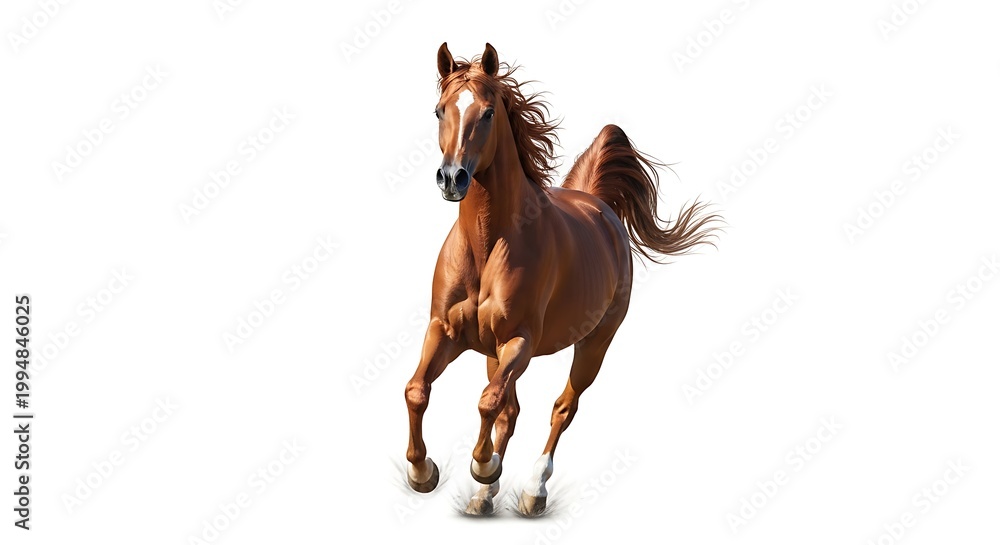 Obraz premium A horse galloping with grace and power