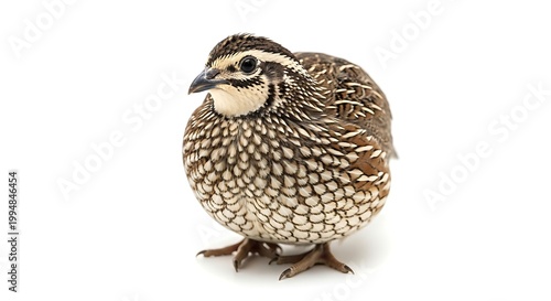 A quail bird isolated on backdrop