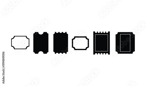 Abstract geometric shapes collection, black and white, pixelated, modern design, digital art, vector illustration, minimalist style