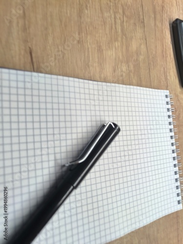 Stationery items laid out on a flat background. Education concept.
