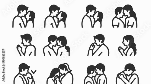 couple emotional dependency and unhealthy relationship dynamics flat design vector illustration