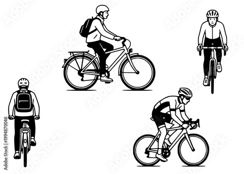 man riding a bicycle