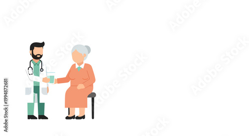 Elderly Support Group Therapy Session with Doctor Healthcare