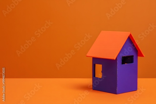 toy house on a white background