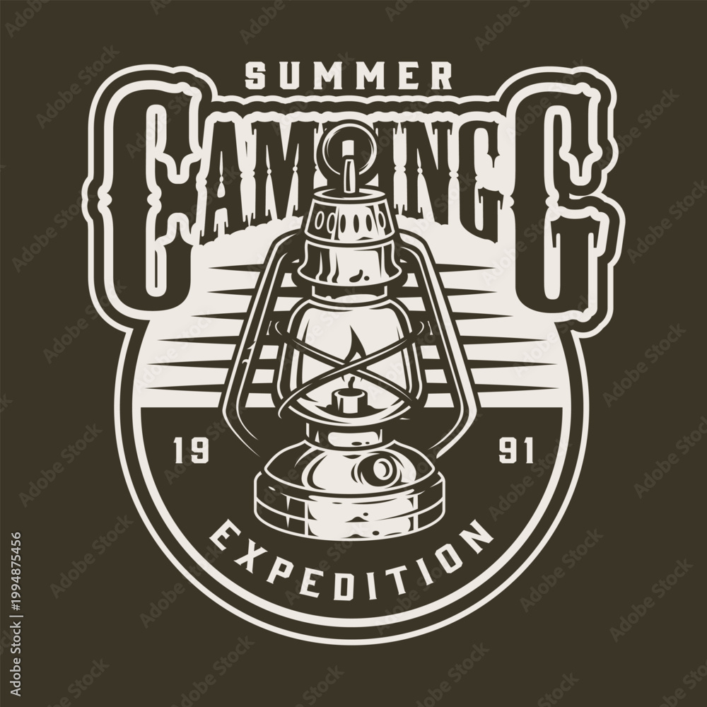 Naklejka premium 91 camping design