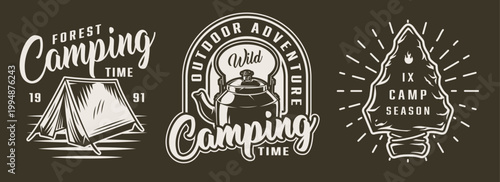 Camping time in the forest