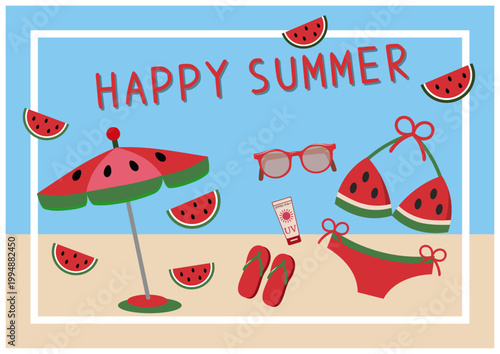 夏■海■ビキニ■ポストカード