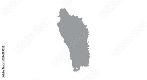 A grayscale outline depicts the geographical shape of the island nation of Mauritius in the indian ocean