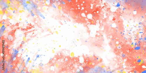 Abstract watercolor background with space Hand drawn realistic abstract watercolor painting grunge texture. Bright watercolor abstract background for your design. Watercolor grunge Brush stroked ...