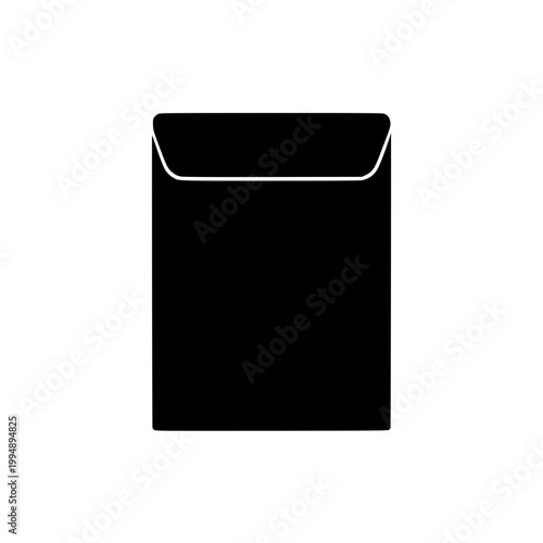Envelope symbol clear sign black white icon 