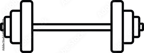 Barbell with adjustable weight plates for strength training