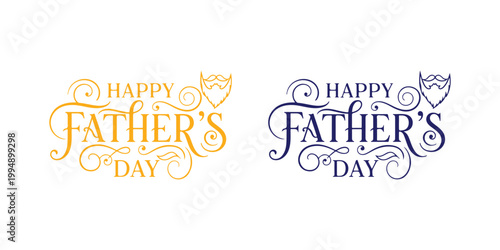 happy fathers day illustration showing family love bonding and happiness