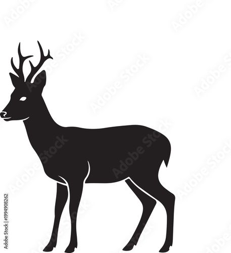 silhouette of a deer
