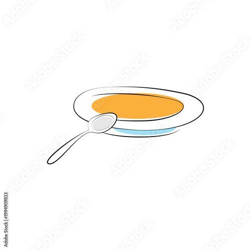A beautiful dish, vector images can be added to projects