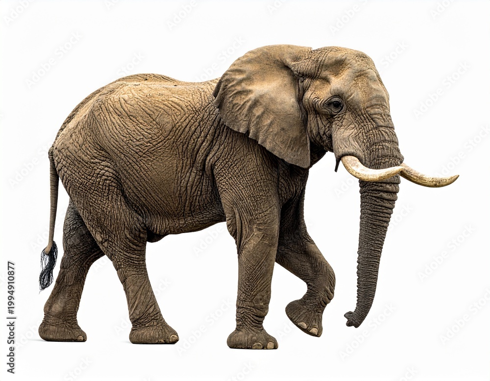 Fototapeta premium AI created photo with African elephant