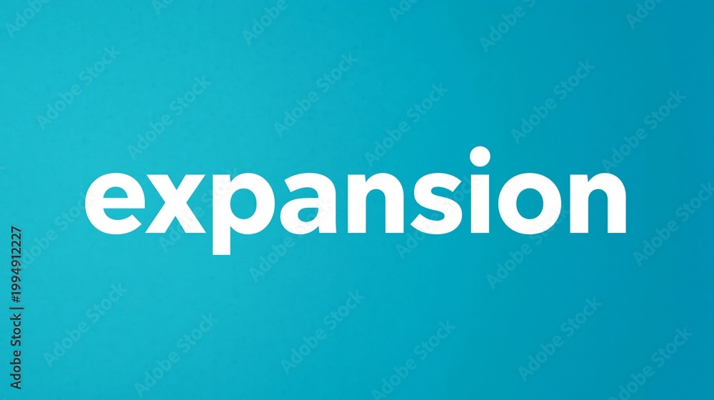 Fototapeta premium Das Wort „Expansion