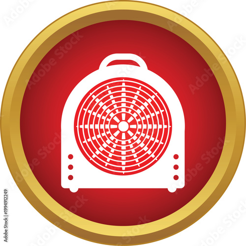 Portable electric space heater generating heat for climate control