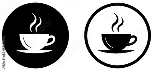 coffee cup icon hot drink takeaway symbol