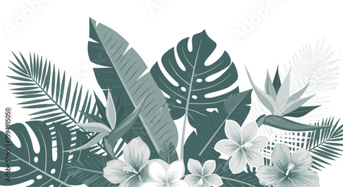 A serene and modern botanical print evoking tranquility and natural growth. Ideal for wellness branding, website design, and creating a calming atmosp