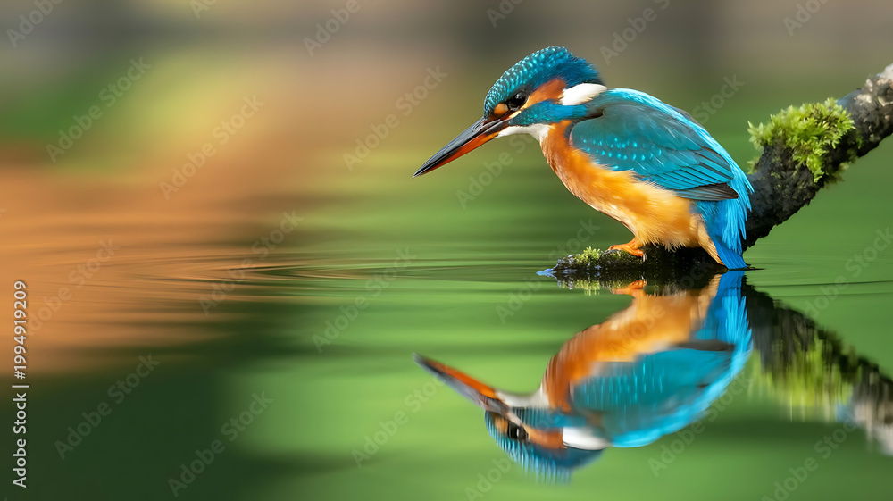 Fototapeta premium kingfisher bird wallpaper 