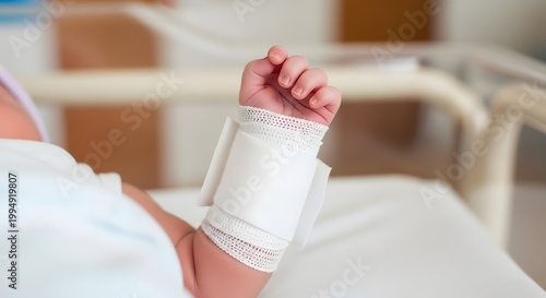 Injured child's arm in a cast a focus on healing and recovery