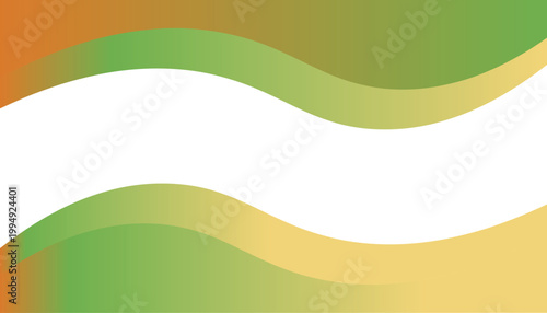 Vibrant wavy gradient background with orange green and yellow hues