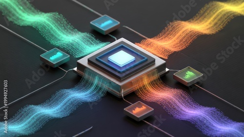 Digital processor hub with integrated data flow and analytics displays