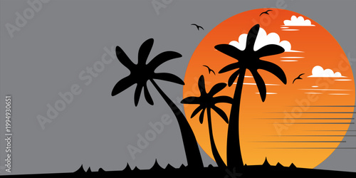 Beauty landscape abstract background. Blue orange purple red pink and other color background