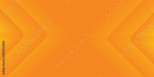 konsep desain teknologi garis busur transparan dinamis di latar belakang oranye