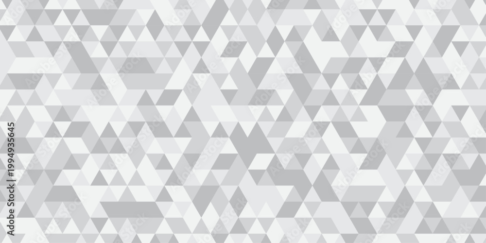Fototapeta premium Minimal paper geometric white and gray low polygon triangle. vector paper origami wallpaper background. triangle gradient grid creative digital business low textile design.