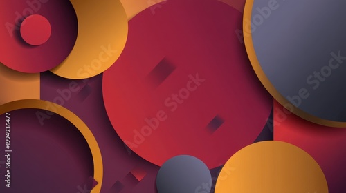 This image features a creative geometric design with overlapping circles in vibrant colors, creating an abstract visual effect.