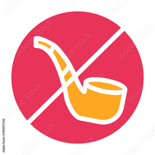 No Smoking Pipe Icon