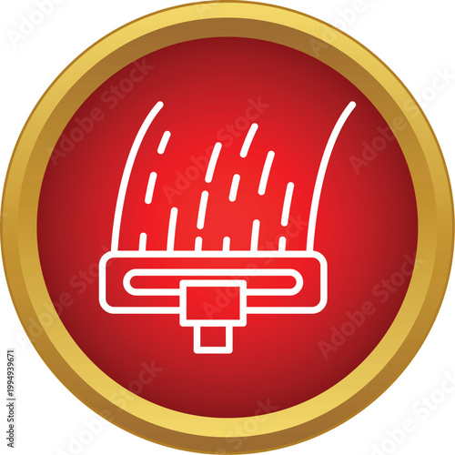 Vacuum cleaner nozzle sucking up dirt, representing housework and hygiene