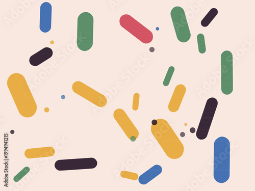 Photos Pill Capsule Shapes Bauhaus Modern Pattern Background