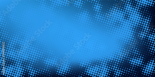 Dot blue pattern screen led light gradient texture background. Abstract technology big data digital background. 3d rendering.