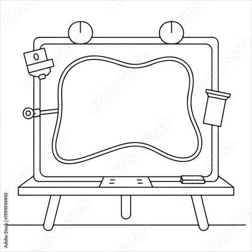 Water flow experiment setup with pressure gauges and control valves