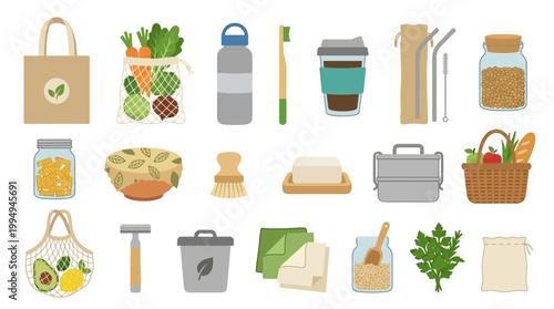 Eco friendly reusable shopping bags.